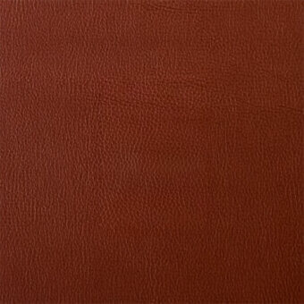 Egoitaliano bull leather sample, reddish-brown, full-grain texture with matte finish and diagonal crease detail.